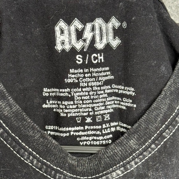 AC/DC‎ 1976 High Voltage UK Tour Band Shirt- Sz S - Picture 5 of 5